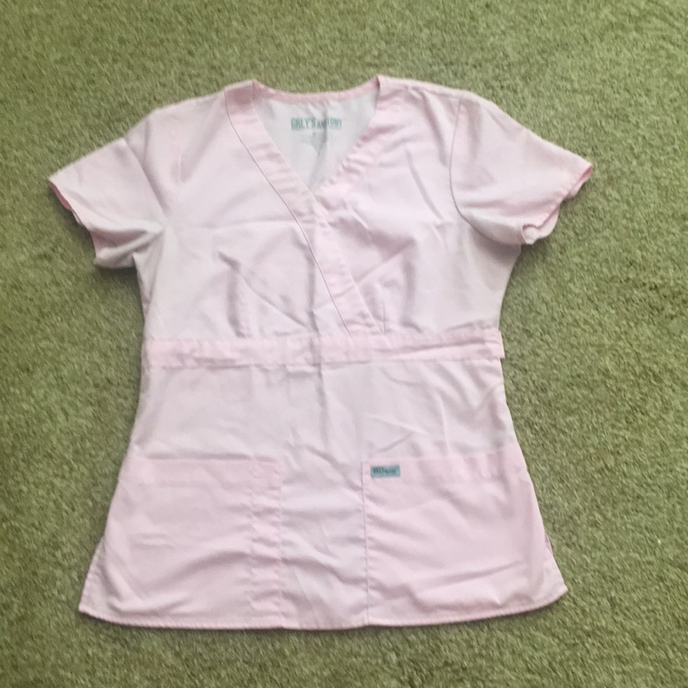 Light pink Grey’s Anatomy scrub top